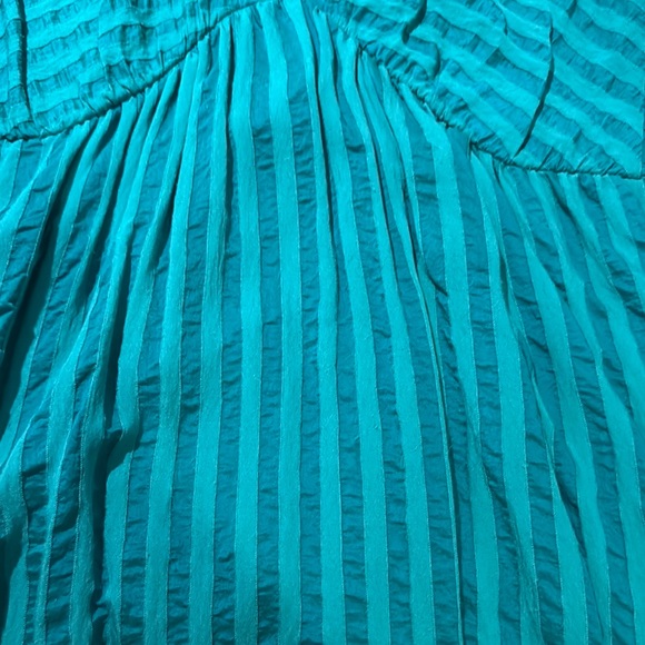 Green Anthropologie Midi-length Flutter Sleeve dress - Picture 6 of 8